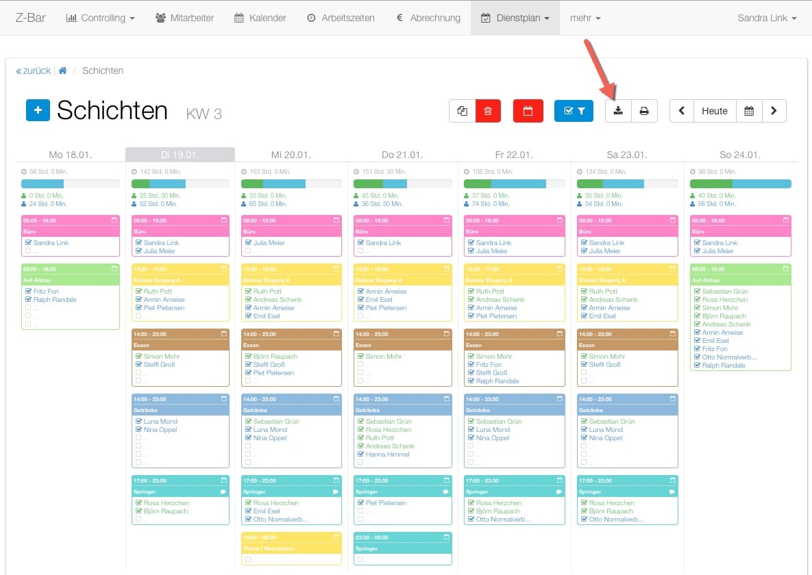 dienstplan-schreiben